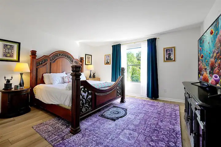Purple Master Bedroom